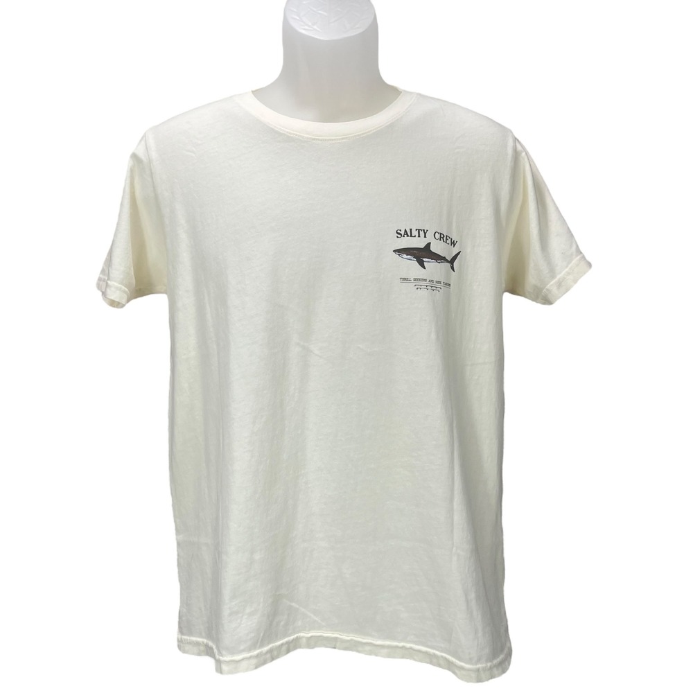 Salty Crew Women Small NWT Bruce Boyfriend Tee Graphic Thrill Seeker Risk Taker